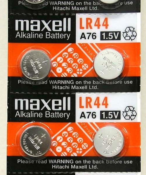 LR44 Button Cell Batteries (Strip of 10 Batteries) ScanTex